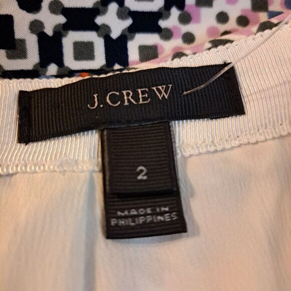 Vintage J.Crew Geometric Print Boho Pencil Skirt Business/Career Core Size 2/XS - Picture 6 of 12